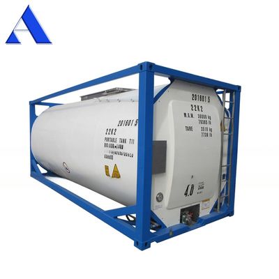 316L/SAN50028-7/WNr 1.4402/1.4404 材料 25000リットル SS316L 容器とシェル UN T11 20フィートのエタノール ISOタンク コンテナ