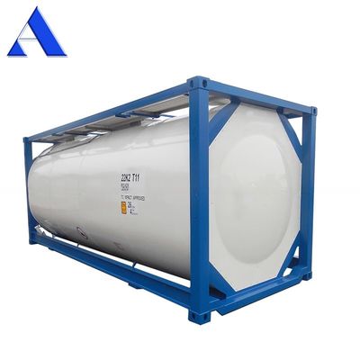 ストック 20 フィート ISO タンク コンテナ 26000リットル 4.0/6.0Mpa 圧力と 316L/SAN50028-7/WNr 1.4402/1.4404 タンク材料