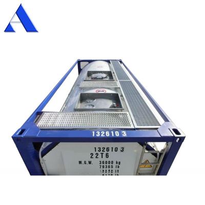 IMDG T4 標準鋼材 20 フィート ISO 燃料タンク コンテナ 26000L 安全なディーゼルとガソリン輸送のための容量