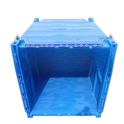 10ft DNV 2.7-1 標準オープントップドライコンテナ タンパウリンカバー ステールオフショアコンテナ BVとCSCによって認定