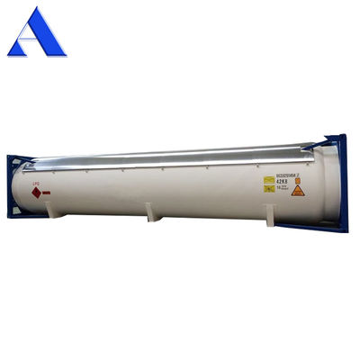 圧縮液化液化LPG 塩素アンモニア 高容量ISOコンテナのための40フィートISOガスタンクコンテナ 52.5CBM UN T50