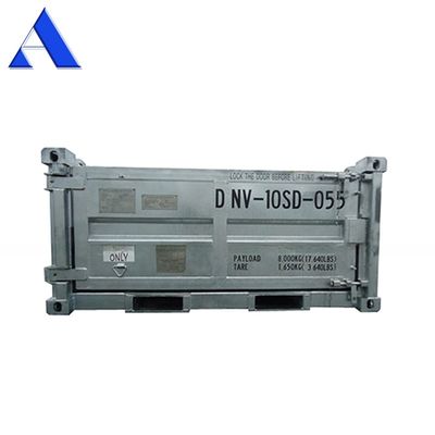 10ft DNV 2.7-1 標準 オフショア貨物バスケット 半身高 乾燥鋼コンテナ オープン トップ 3 メートル 長さ オプション半身高