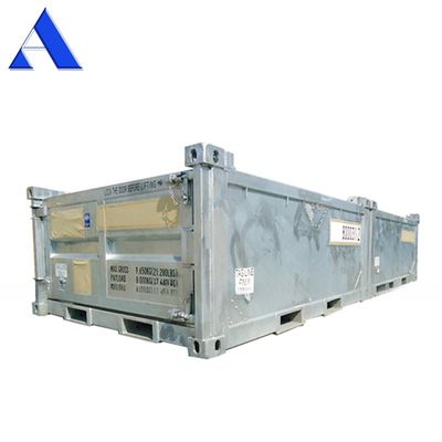 10ft DNV 2.7-1 標準 オフショア貨物バスケット 半身高 乾燥鋼コンテナ オープン トップ 3 メートル 長さ オプション半身高