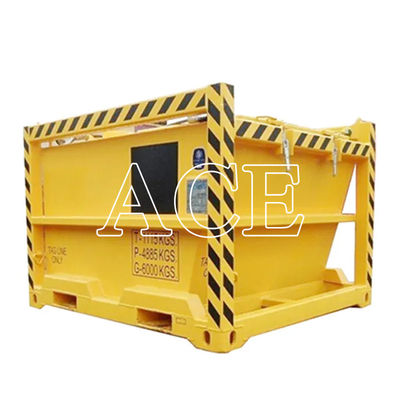 1115KGS タレ マス オフショア 切断泥 Skip BV 認証済み 封閉容器 掘削用 -20 C 設計 DNV 2.7-1 標準