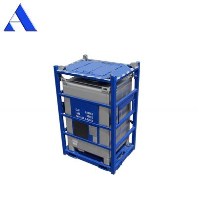オーダーメイド 550GAL DNV 2.7-1 標準オフショア鋼 IBCタンクコンテナ CSCとBVによって認定されたリフティングフレーム状態
