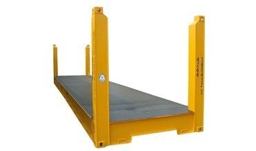 輸送設備 鉄鋼の固定角のポスト付きの40フィートの平らラックコンテナ マックス・ペイロード 47370KGS ISO認定