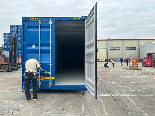 108CBM 容量 双端ドア 6mm スチールフロア 2591mm 幅 トレーラーと鉄道 53フィート 長さ 53フィート 輸送コンテナ