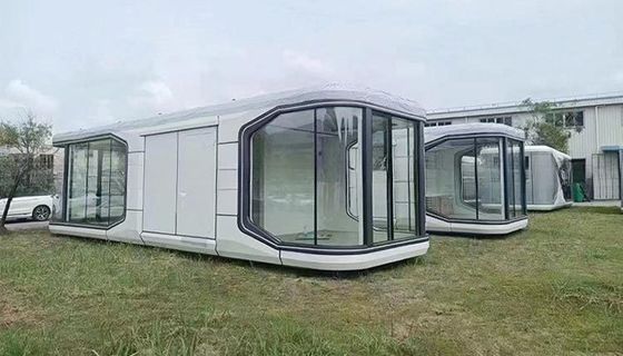 2024年 プリファブ 豪華 モジュラル モダン アップルキャビン スペース カプセル コンテナハウス マゾン カプセル スパティエール MGOボードとPVCフロア