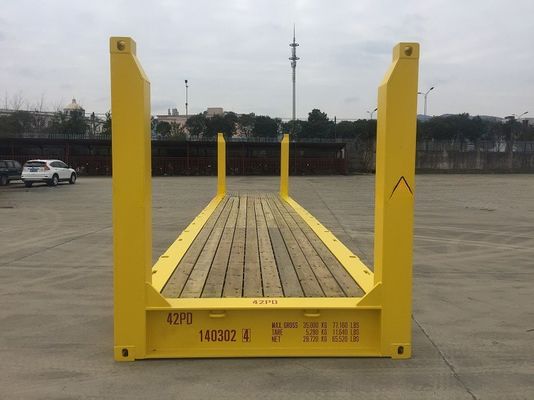 容量 70cm2 40'固定コーナーストック フラットラック フラットラック 輸送コンテナ 500kg 最大総重量