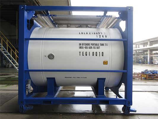 海洋油ガスプラットフォーム CSC認定 DNV 2.7-1 標準10フィート海洋タンクコンテナ