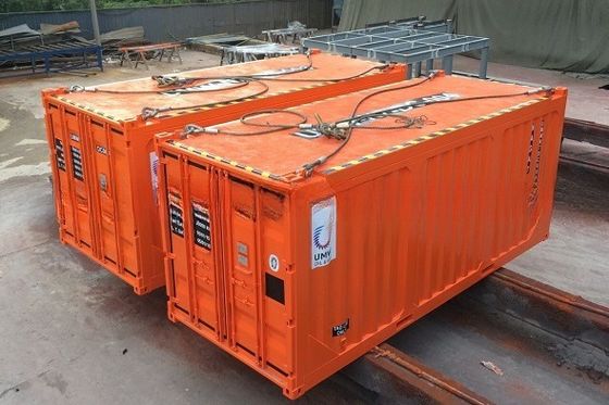 10トンの持ち上げ容量 ガルバニズムスリングケーブル 4脚オフショアコンテナ 鋼で覆われたワイヤロープスリング DNV 2.7-1 標準