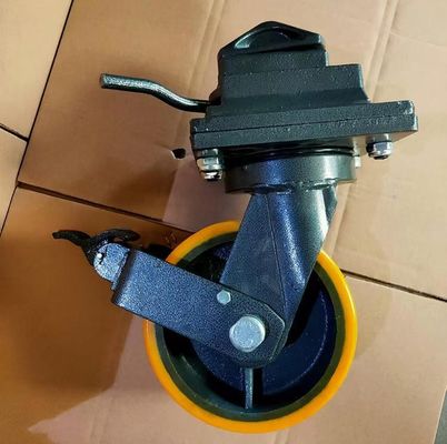 3トンの重荷キャスター ISO海上輸送コンテナ カーストホイール 建築材料の店内とプレートキャスターの中で回転
