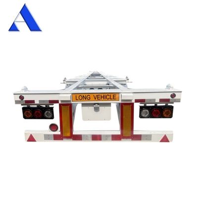 53フィート ゲーズネック 骨格 トラック フレーム 半トレーラー コンテナ 輸送 シャーシ 優れた機能と耐久性のあるFUWA軸