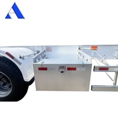 53フィート ゲーズネック 骨格 トラック フレーム 半トレーラー コンテナ 輸送 シャーシ 優れた機能と耐久性のあるFUWA軸