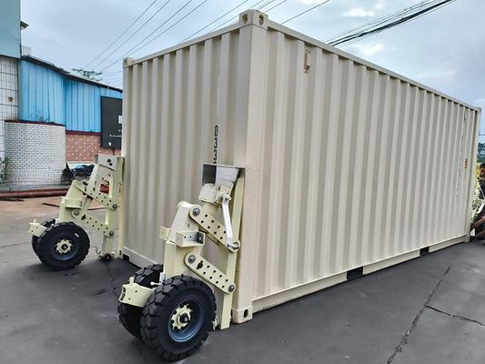15tons 30tons 4pcs ゴム スーパー 輸送 コンテナ トイストロック付き リフティング キャスター オフィスビル アップグレードプロジェクト グレー色