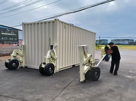 15tons 30tons 4pcs ゴム スーパー 輸送 コンテナ トイストロック付き リフティング キャスター オフィスビル アップグレードプロジェクト グレー色