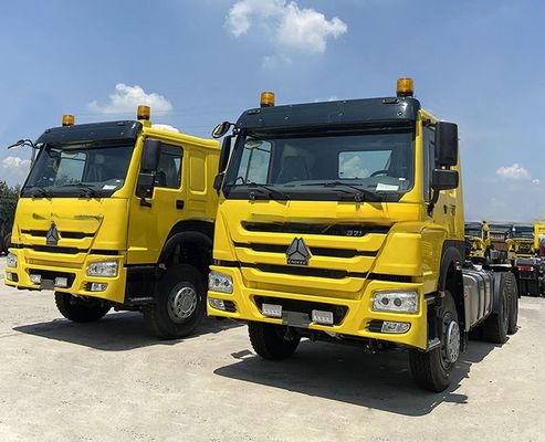 450HP 600L 燃料タンク 左ユーロ2 半トレーラー 6X4 重荷トラック トラクターヘッド ディーゼル燃料 自動手動トランスミッション