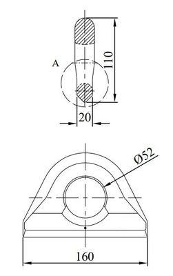 外部寸法 l x W x H mm 6058 x 2438 x 2591 mm DNV GL 認証された単体および二重容器のラッシングアイプレート