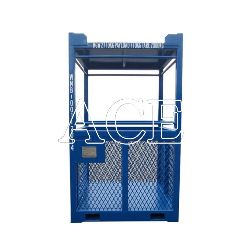 45C リフティングアングル 3CBM DNV 2.7-1 CSCとBV証明書を持つオフショアパーソナル転送バスケット