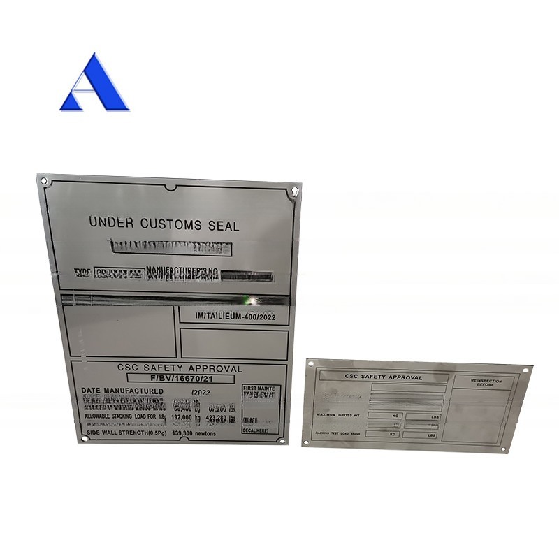 ステンレス鋼CSCプレート 20'コンテナ部品とISO輸送コンテナにおける腐食防止